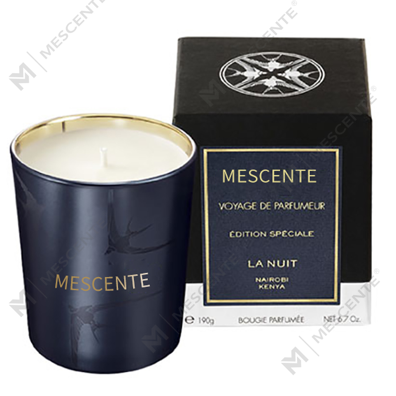 M & Boladh Sealbhóir Gloine Só Lámhdhéanta Colún Coinnle Vanilla Scented Le Criostail