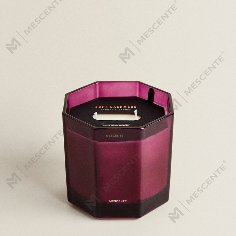 M&Boladh Só na Nollag Coinnle Scentáilte na Nollag Aromatherapy Coinnle Céir Soighe Aroma i mBosca Bronntanais Próca Gloine Dubh