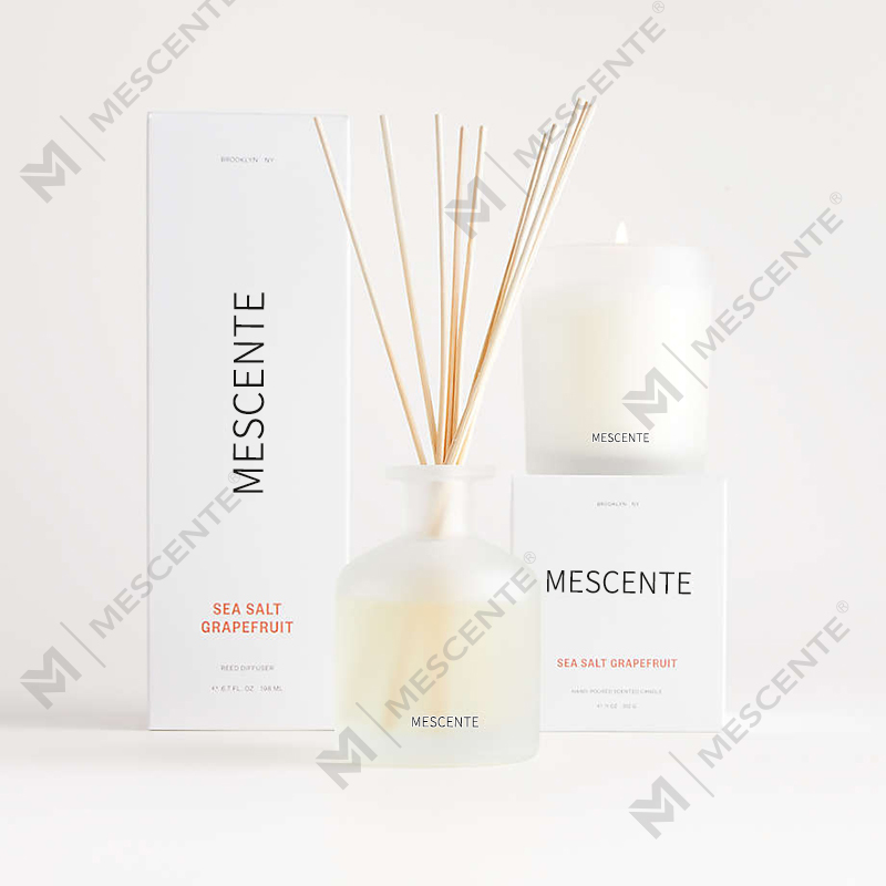 Lipéad príobháideach só M&Scent bronntanas difuser giolcach aroma dath corcra socraithe le bosca
