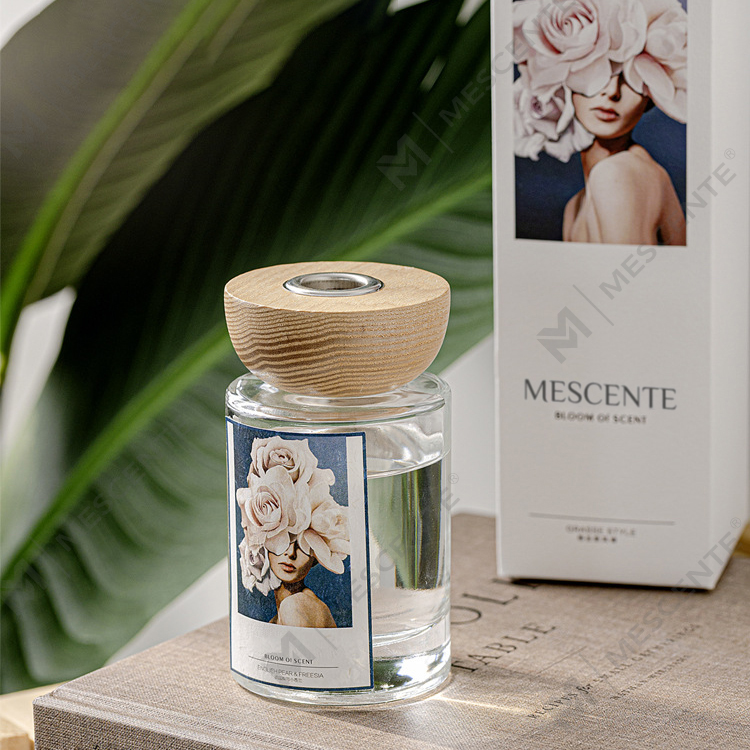 Leagann diffuser giolcach bata buidéal gloine mórdhíola M&Scent le stopallán
